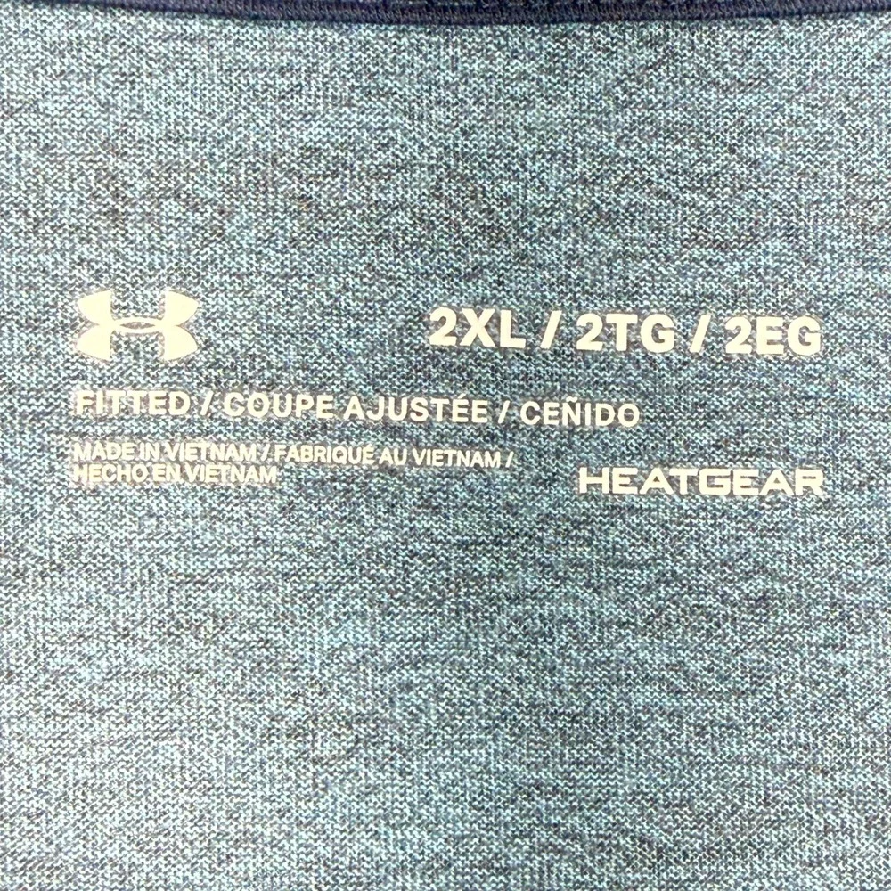 Under Armour UA Siro Elite 1/2 Zip Pullover Mens 2XL Blue Heathered Performance